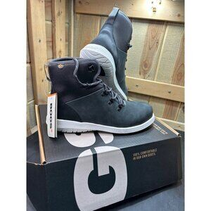 Bogs Womens Cypress Lace St Composite Toe Boots Dark Gray Size 10